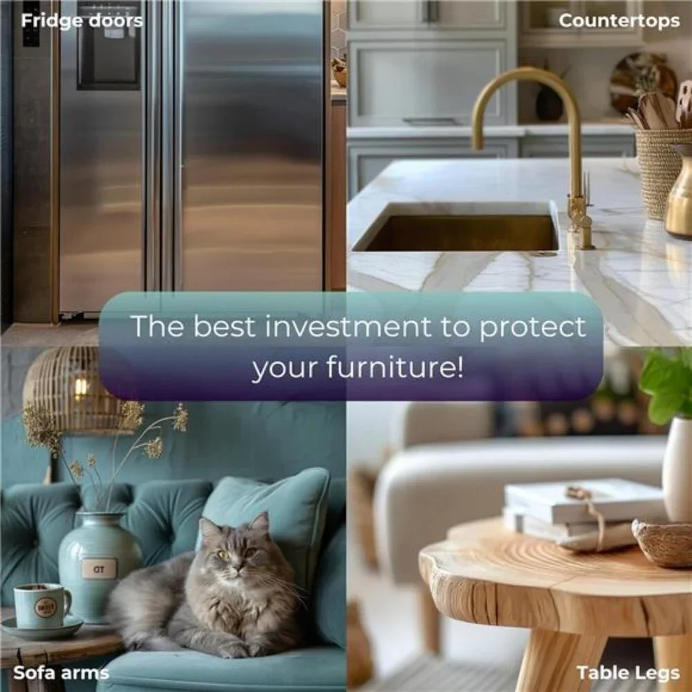 Couch Protector for Cats,8Pack Furniture Protectors from CatsScratch,CouchGuards
